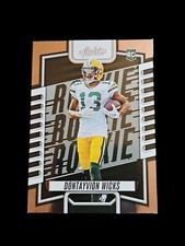 Dontayvion Wicks 2023 Panini Absolute Football Rookie RC #199 Green Bay Packers