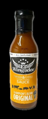 El Wingador Champions Blend Original Marinade And Dipping Sauce 12 Oz Bottle