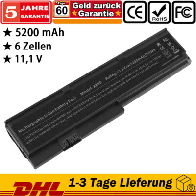  42T4650 Akku 5200mAh für Lenovo ThinkPad X200 X201 X200s X201s X201i X200si