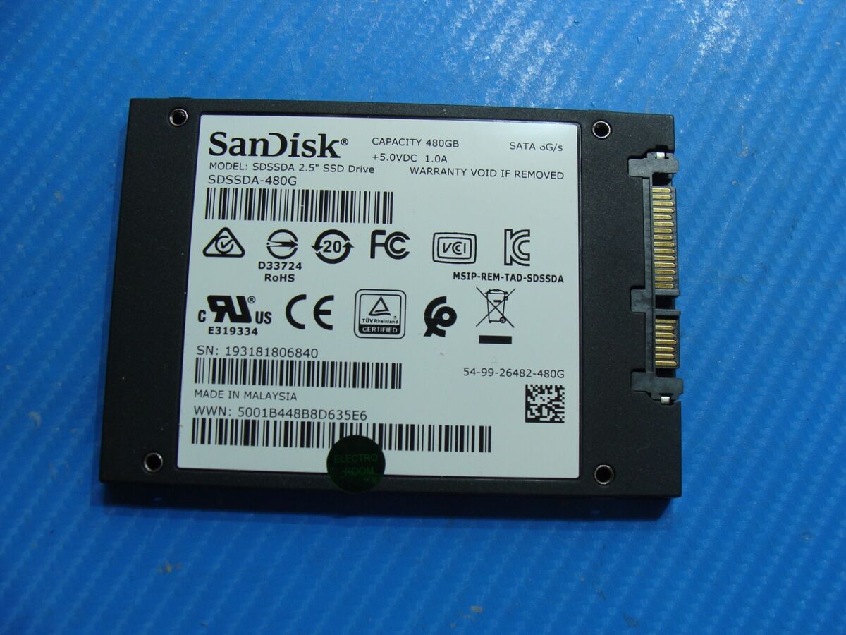 SanDisk SSD PLUS 480GB SATA 2.5 SanDisk SSD PLUS 480GB SATA 2.5