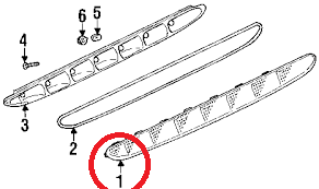 GENUINE BMW 63258389733 Third Brake Light Lens BMW Z3
