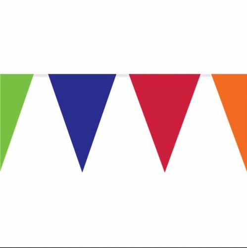 Rainbow Pride Colour 10 Metre Plastic Bunting Flags Party Decoration Celebration - Picture 2 of 2