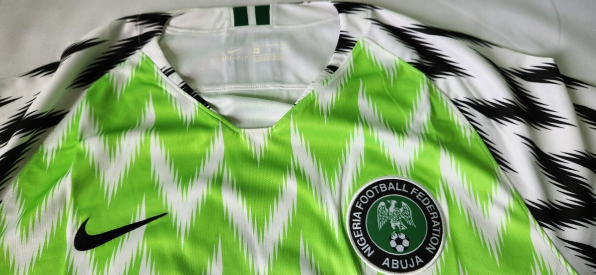 NIKE NIGERIA MEN JERSEY 2018 HOME STADIUM WORLD CUP SOCCER 893886