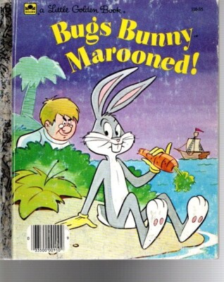 BUG'S BUNNY MAROONED!--Little Golden Book--FREE SHIPPING