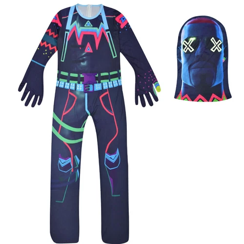 Kids Fortnite Cosplay Jumpsuit Video Game Costume Dress FancyHalloween Outfits% - Picture 8 of 43