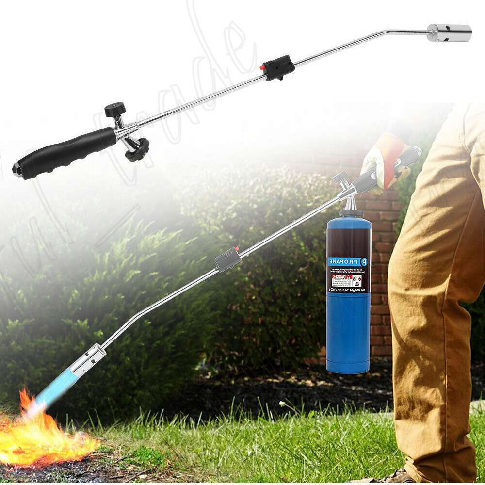 Grass Burner Weed Killer Kit Shrub Garden Tools Butane Gas Torch Gas