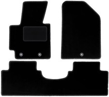Schwarze Velours-Fußmatten für: Kia Soul II Minivan (2013-)
