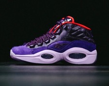 Reebok Question Mid 8 A Iverson 5.5y GHOST OF XMAS mens women 6.5 9 shoes casual