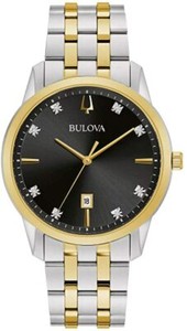 Bulova Sutton Men's Quartz Diamond Accent Date Indicator 40mm Watch 98D165 - Click1Get2 Deals&set=par&price_min=200&sale=mega Discount&set=par&discount=60 Or More&sale=mega Discount