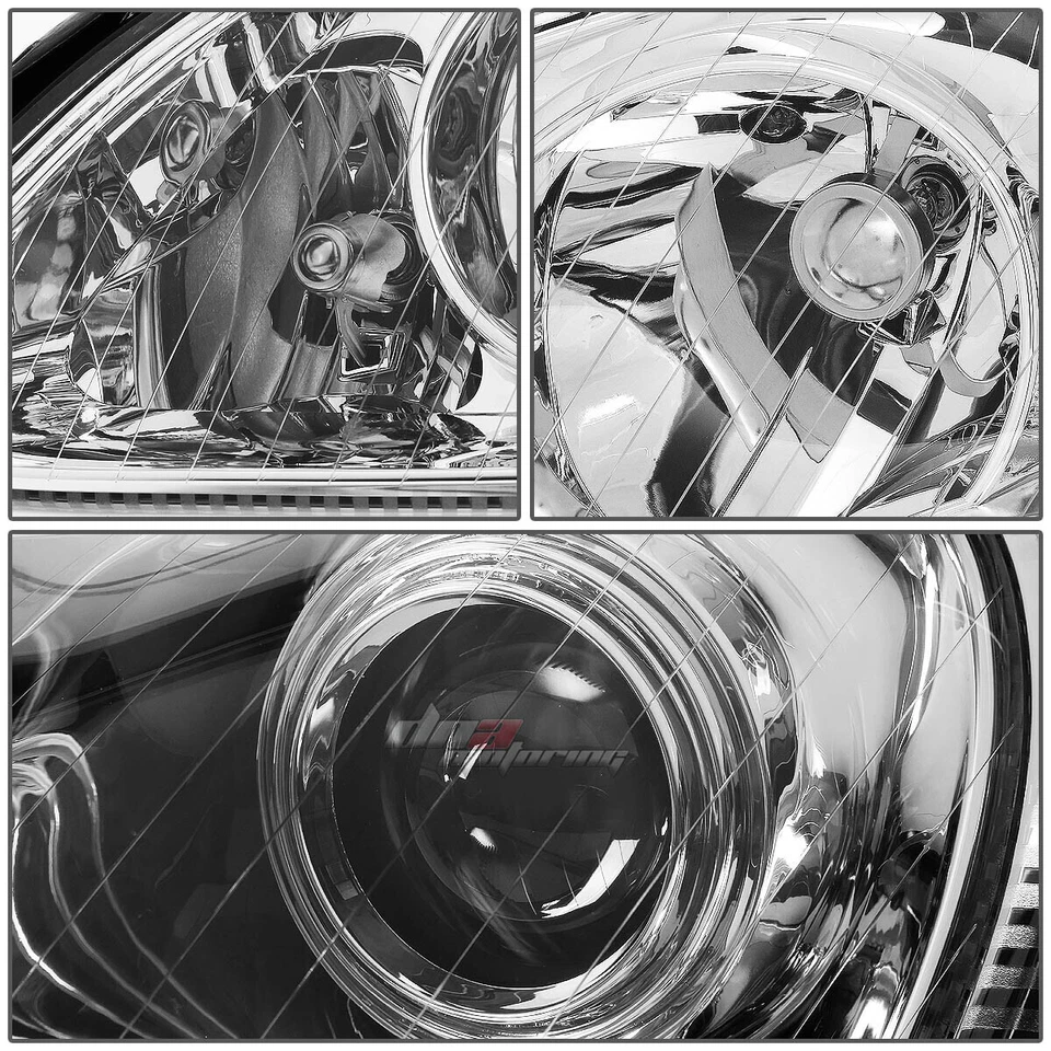 PROYECTOR CROMADO FARO LUZ SEÑAL + SISTEMA LED BLANCO 6000K AJUSTE 00-06 W220 Foto 4 de 4