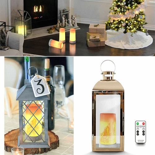 USB LED Flamme Licht Nachtlicht Fackel Feuer Lampe Flackernde Flammenlicht** - Bild 12 von 16