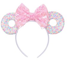 Minnie Pink Donut Sprinkles Headband Ears