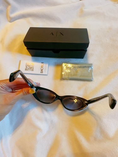Gafas de sol Emporio Armani EA4143 púrpura Habana marco degradado lentes nuevas en caja - Imagen 14 de 14