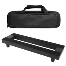 Mini Guitar Pedal Board 15" x 5" Aluminum Alloy Pedalboard with Carry Bag AP...