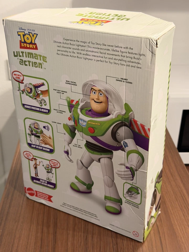 Disney Toy Story Ultimate Action Buzz Lightyear Neu New English Version - Bild 2 von 4