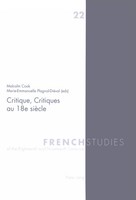 Critique, Critiques Au 18E SièCle Malcolm Cook (U. A.) Taschenbuch FranzöSisch
