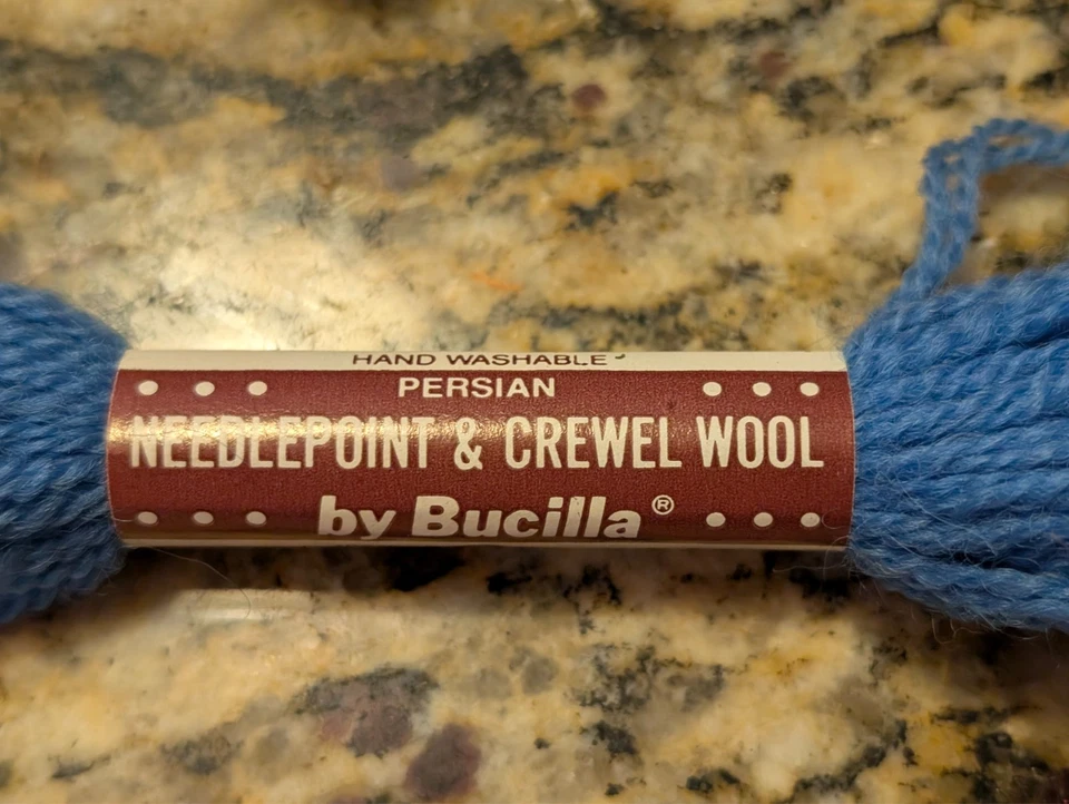 Set of 25 Bucilla Needlepoint & Crewel 100% Wool Persian Yarn 3ply Skeins - Image 2 of 3