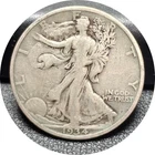 USA 1934 50 cents Walking Liberty half dollar  old silver coin  #5733