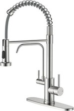 Kitchen Faucet W/ Drinking Water Faucet 3 in 1 Pull Down Faucet