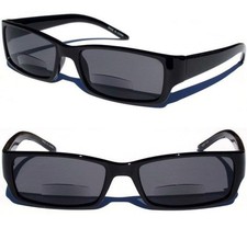 BIFOCAL READING SUN-GLASSES Tinted Readers Sunnies  1.50 2.00 2.50 3.00 BLACK