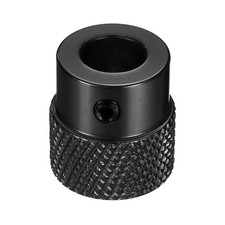Anodization Aluminum Alloy Handwheel 10mm Bore 20mm OD Knurled Knob, Black