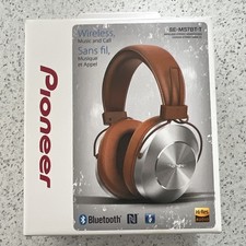 Pioneer SE-MS7BT-T Wireless Bluetooth Over-Ear Headphones Brown/Silver w/ Case