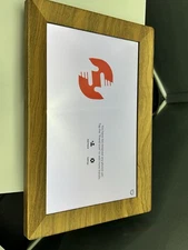 Frameo model 105K Brown digital picture frame WiFi Touch Screen HD IPS