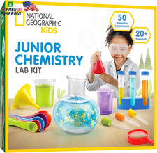 National Geographic Junior Chemistry Set - Complete Early Learning Lab Kit with