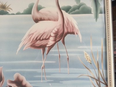 TURNER フラミンゴ　1950年代　ターナー　ミッドセンチュリー Vintage Mid Century Modern Flamingo Lithograph Picture Print
