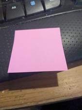 Single pink post it notes 2x2