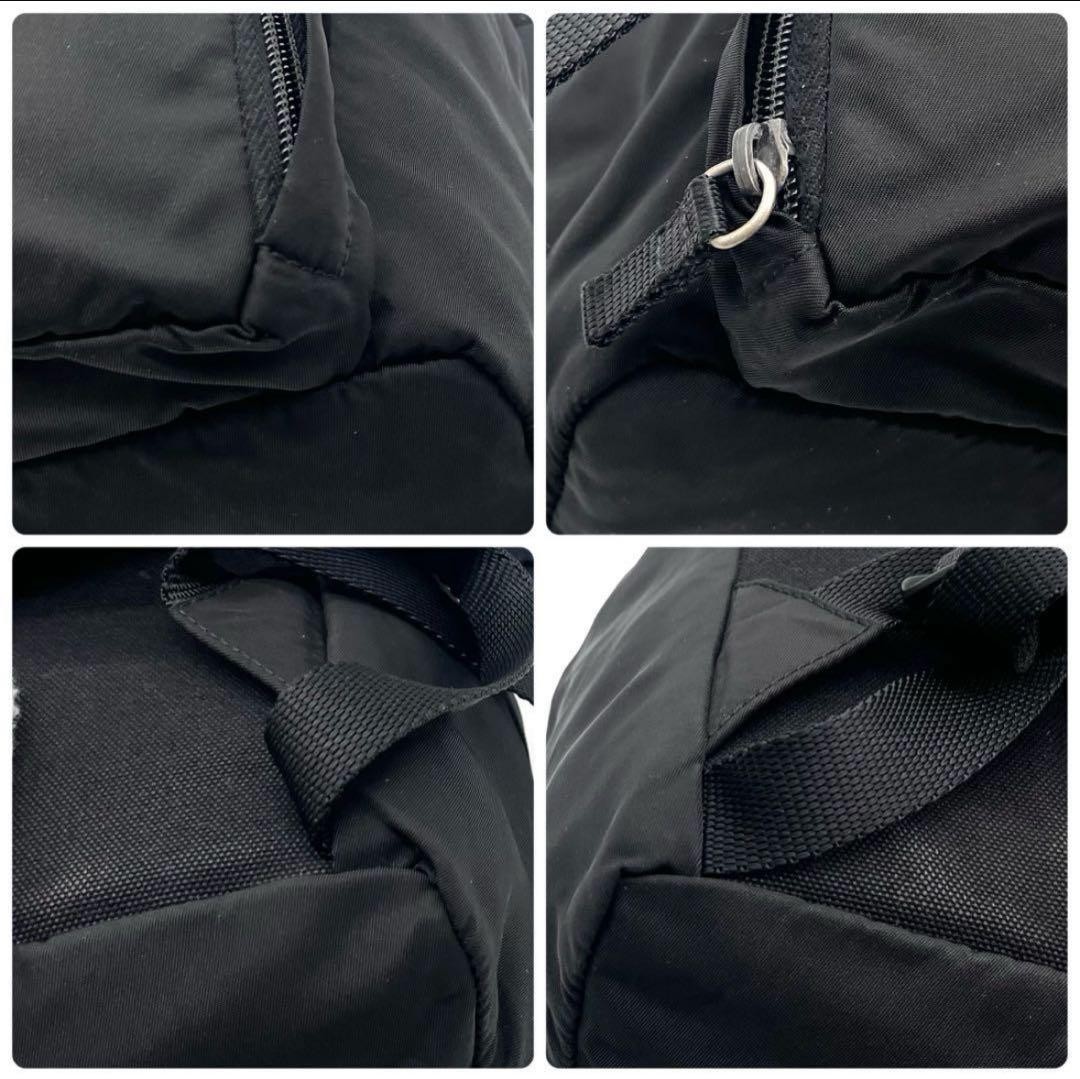 Prada Backpack Nylon Black Drawstring Logo White … - image 8