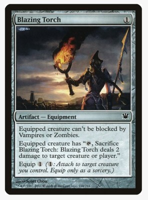 Blazing Torch | MTG Innistrad | Pauper Staple Sideboard Vampire Zombie Hate | LP