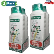 Fruit of the Earth Shea Butter and Aloe Vera Lotion Twin Pack 11 oz Pack of 2