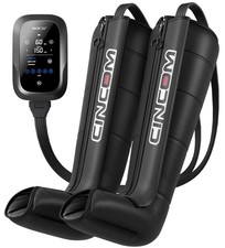 CINCOM Leg Massager Recovery System, Cordless Air Compression Large, Black