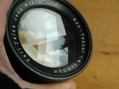 CARL ZEISS Jena APO-TESSAR 600mm f/9 9/600 Großformat OBJEKTIV