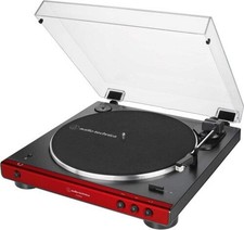 Audio Technica AT-LP60XBT-RD Bluetooth Turntable -Fully Automatic - Belt-Drive 