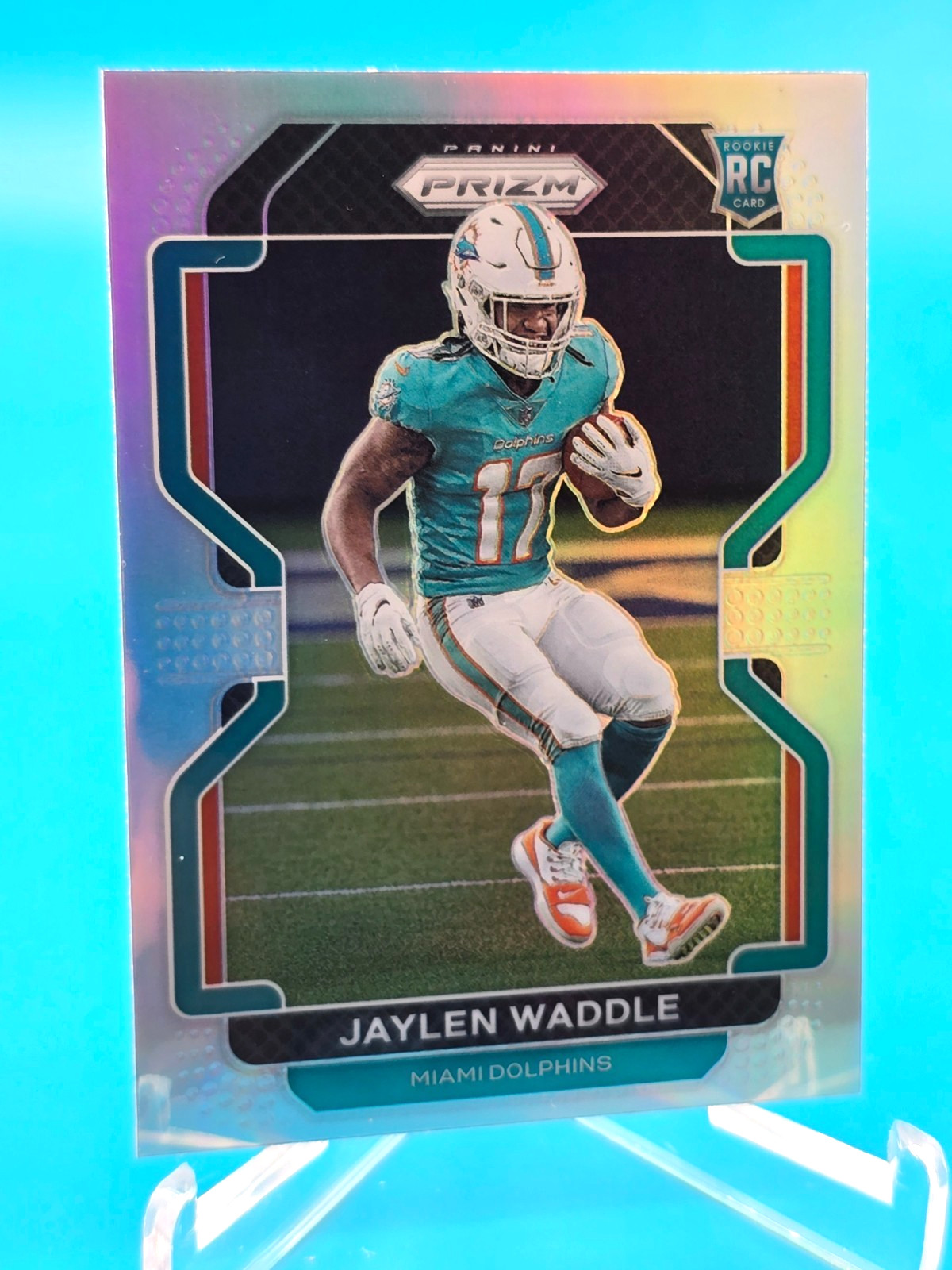 Jaylen Waddle 2021 Panini Prizm #338 Silver Rookie Card RC Dolphins