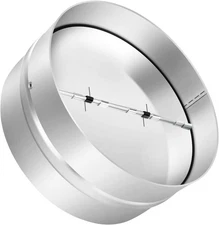 6"/8" Backdraft Shutter Damper Draft Blocker for HVAC Extractor Fan Silver