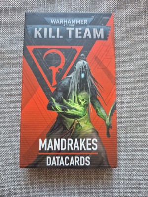 Warhammer 40.000 Kill Team: Mandrakes Datacards Neu Kostenloser Versand 