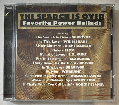 The Search Is Over / Favorite Power Ballads CD 1997 Sealed Promo 