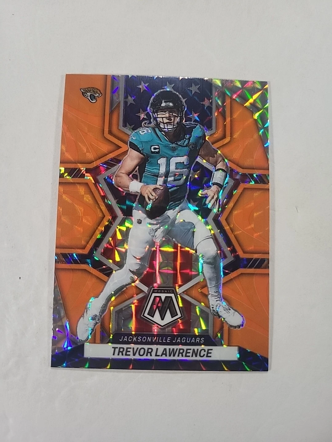 Trevor Lawrence - 2022 Panini Mosaic Reactive Orange Prizm Jaguars #267