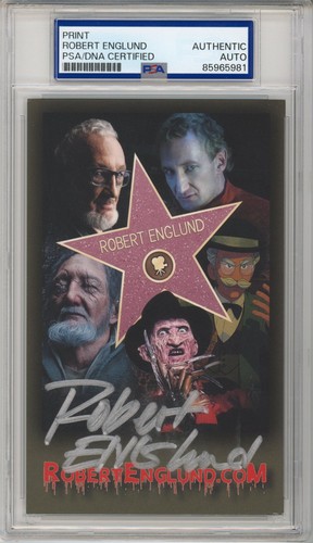 ROBERT ENGLUND SIGNED PHOTOGRAPH FREDDY KRUEGER PSA DNA COA AUTHENTIC AUTOGRAPH