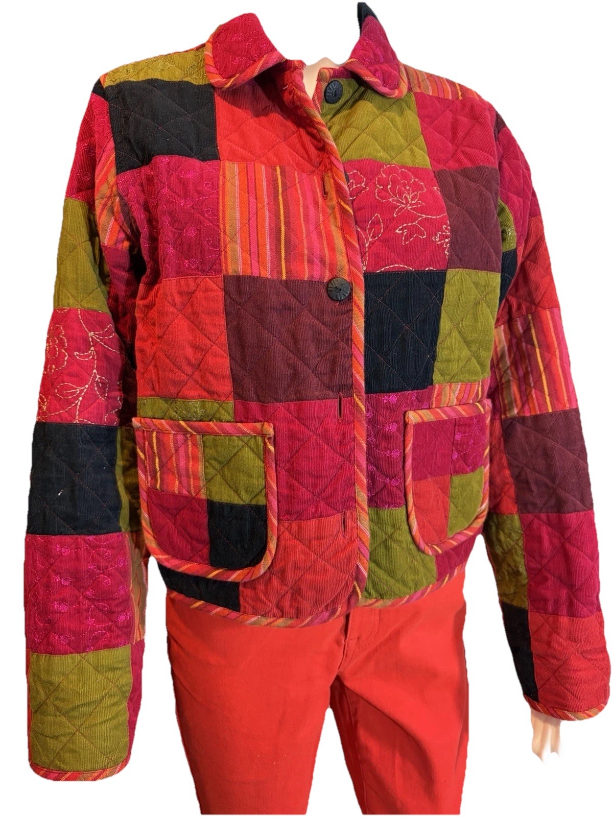 David Brooks Reversible Button Quilted Jacket Siz… - image 4