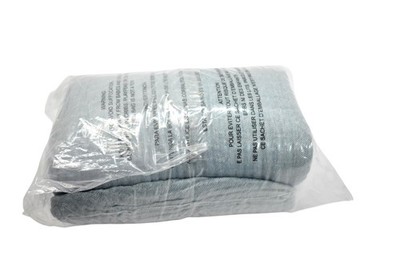 EMME Waffle Knit Throw Blanket 100% Cotton Light Gray Soft Cozy Home Bedding