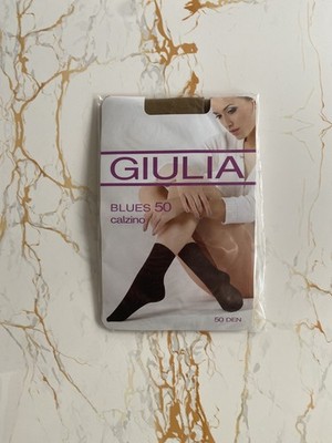 Giulia Blues 50 calzino Damen Strumpfsöckchen Top Qualität  1 Paare/Packg 50 DEN