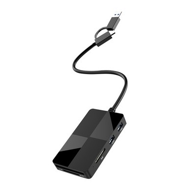 1 PC 8 IN 1 USB 3.0 Type-C USB Smart High-Speed Memory Card Reader Adapter