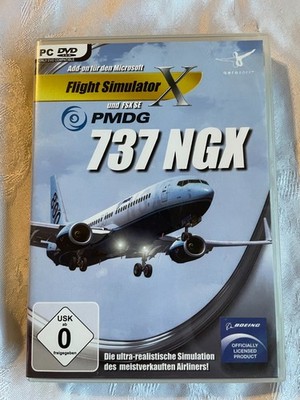 PMDG 737 NGX FSX Add-On PC DVD Flight Simulator X + Handbuch Gebraucht