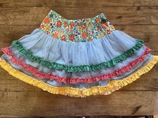 EUC Matilda Jane Girls Brilliant Daydream Field of Flowers Tutu Skirt Size 8