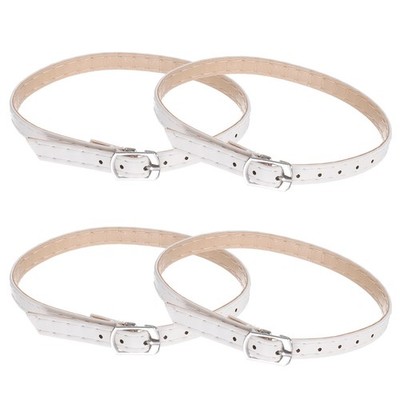 4Pcs High Heels Shoe Straps Detachable Ankle Shoelace Straps White
