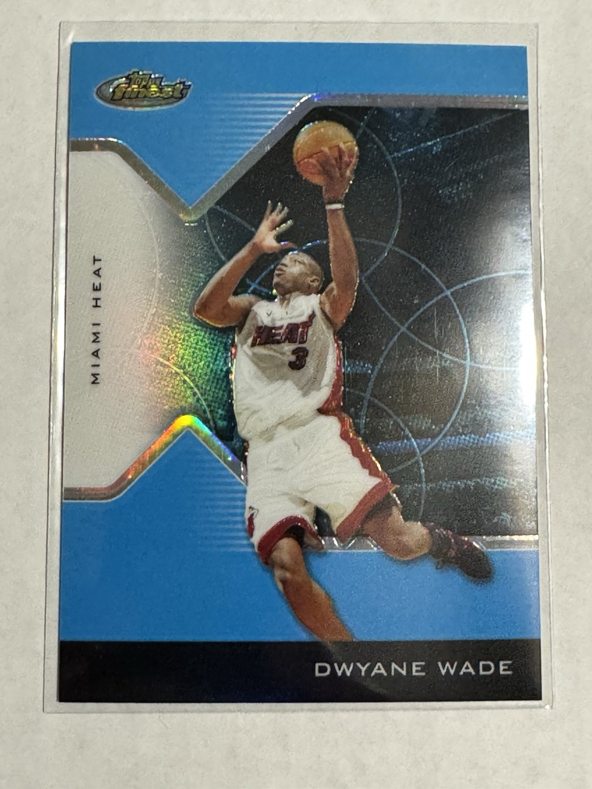 2004-05 Topps Finest Dwyane Wade #100 Blue Refractor Serial # /50